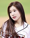 Kang Hye-won at Jamsil Baseball Stadium on October 06, 2018 (1).jpg