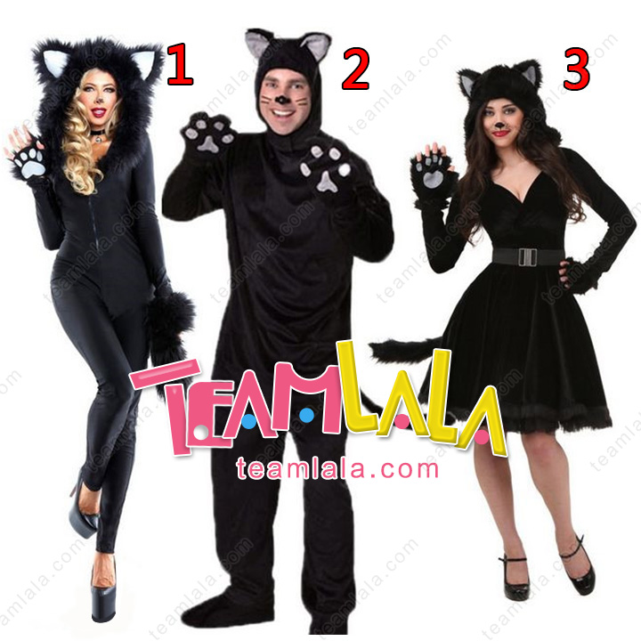 黒猫ハロウイン仮装コスチューム