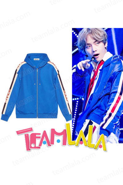 Bts V 愛用 ブルーパーカー 衣装販売 韓国メンズファッション Kpop 防弾少年団